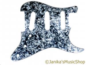 STEEL BLUE PEARL STRAT PICKGUARD 3PLY